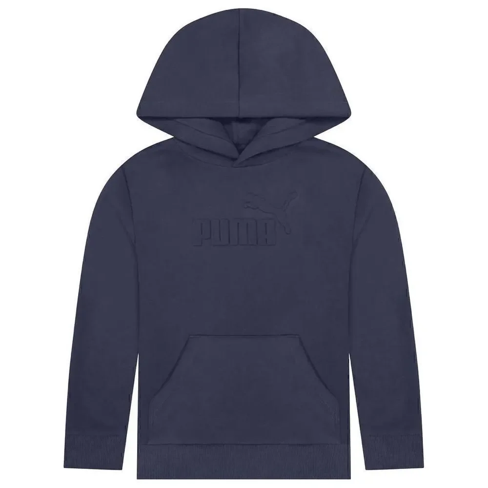 NEW! PUMA Youth Fleece Hoodie with Raised embossed logo and Kangaroo Pockets